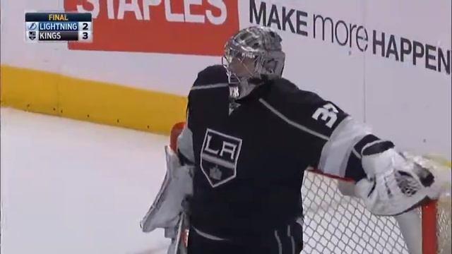 Отличный сейв Джонатана Куика в концовке матча против "Тампа-Бэй" (17.02.15) смотреть онлайн