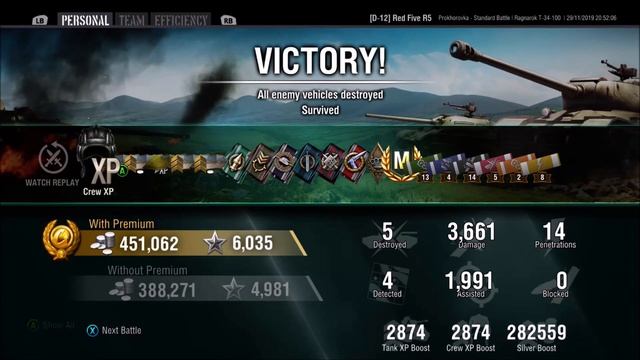 RAGNAROK T-34-100 || Stats & Ace Mastery Gameplay (Limited Edition Spec Ops Crimson Tank) смотреть онлайн