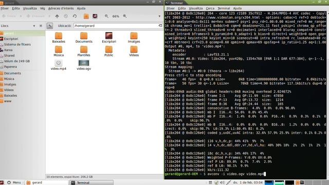 Convert OGV video format to AVI or MP4 in Linux: avconv video converter смотреть онлайн