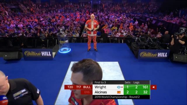 Peter Wright Crashes out of the 2018/19 World Darts Championship смотреть онлайн