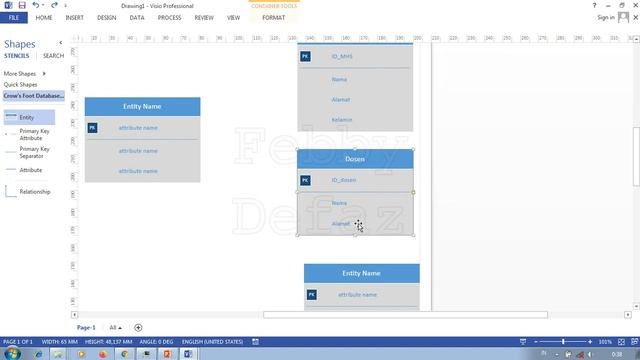 Tutorial Membuat Relasi Tabel (dasar, pemula) dengan MS. VISIO part 2 смотреть онлайн