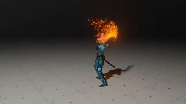 Blender 2.9x Eevee Flaming Sword Trail смотреть онлайн