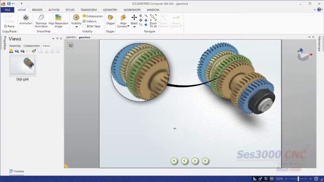 SOLIDWORKS İpucu Videosu Composer Diggerda Yüksek Kalite смотреть онлайн