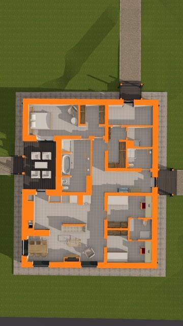 Для каждого проекта создаем 3D-модель. Это позволяет увидеть дом еще до начала строительства смотреть онлайн