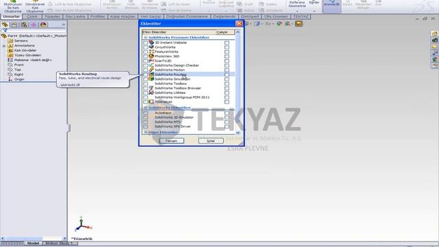 SOLİDWORKS DERS 06 Eklentiler смотреть онлайн