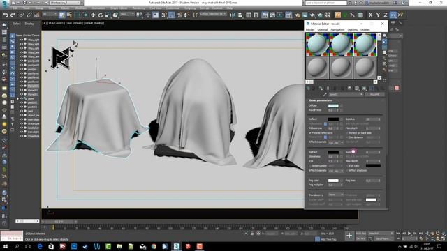 3ds Max Vray Realistic CLOTH ( TOWEL 1 ) Material смотреть онлайн