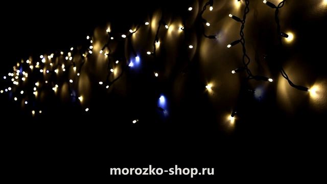 Бахрома Legoled 3.1*0.5 м, 120 теплых белых LED+ холодное мерцание, черный КАУЧУК LL120BLW-1-2WW смотреть онлайн