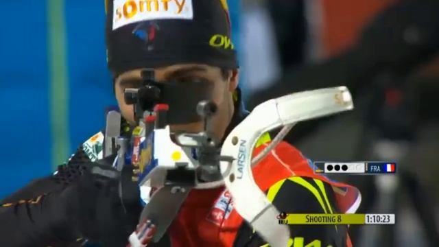 Martin Fourcade Shooting FAIL In Mixed Relay In Ostersund 2013