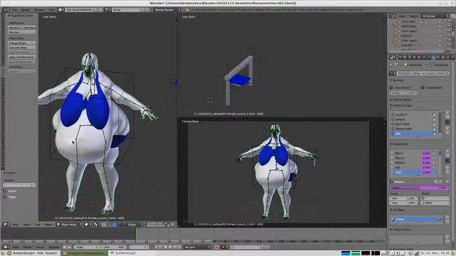 Blender Hula-Hopp: Simulate Body-Movement by using bullet-physic and drivers смотреть онлайн
