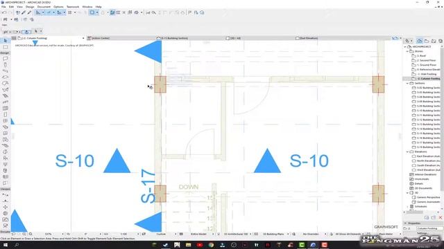 Digital Visualization in Architecture: Creating Column Footings (CF) in ArchiCAD (BIM) смотреть онлайн