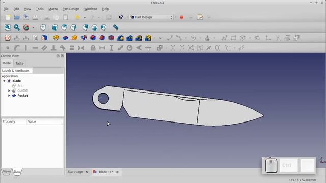 Freecad course - Pocket knife смотреть онлайн