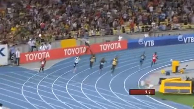 Usain Bolt winning.200m.at World championship.in 19.40 seconds смотреть онлайн