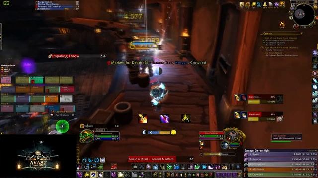 Avast vs Mythic Blackhand - Balance Druid PoV смотреть онлайн