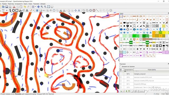 Forest Map. Open Orienteering Mapper