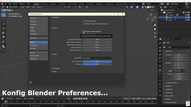 Blender setting (Preferences, File Preferences) for everyday use... смотреть онлайн