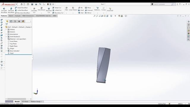 Solidworks tutorial - Flex feature смотреть онлайн