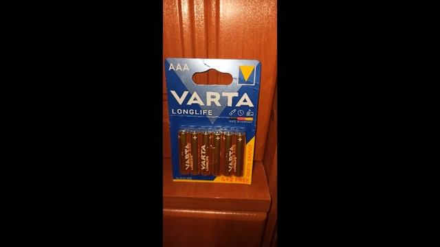Недорогие батарейки AAA LR03 VARTA Longlife, 6 штук. Inexpensive AAA LR03 VARTA Longlife Batteries.