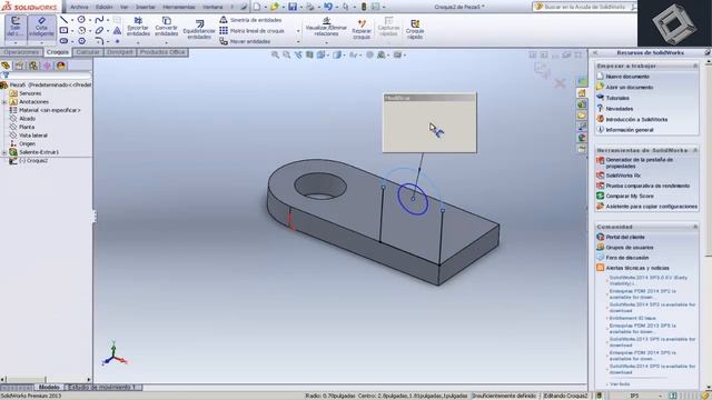 Brazo osilante en Solidworks 2013 смотреть онлайн