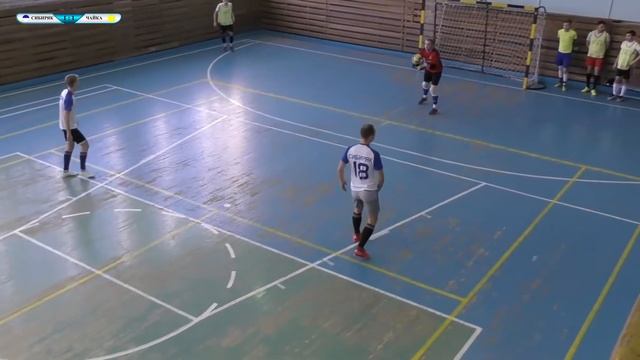01.02.20. Чайка - Сибиряк (1 тайм). Первенство Железногорска по мини футболу 2019-20 смотреть онлайн