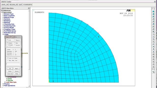 Using a Cylindrical Coordinate System for Constraints in ANSYS смотреть онлайн