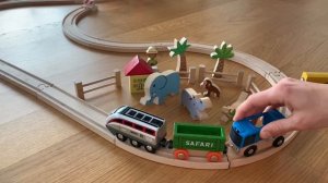 Brio wooden train brio Smart tech  I Ikea train set I vilcieniņi bērniem поезд для детей Ikea train