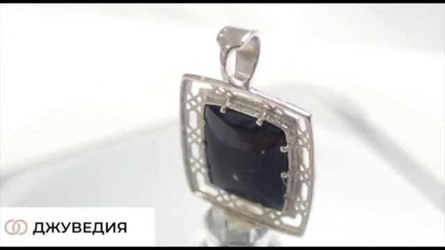 ДЖУВЕДИЯ Подвеска Мужская серебряная, знак зодиака Козерог с агатом Серебро 925 Артикул П-47 смотреть онлайн