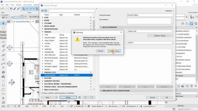 Finishes in Construction of Project | ArchiCAD Tutorial смотреть онлайн