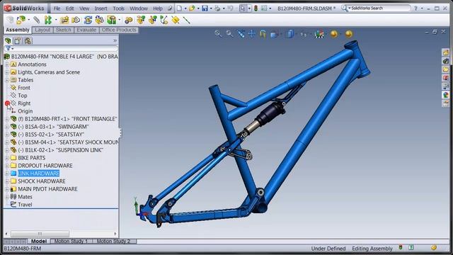 SolidWorks Suspension Frame 1 смотреть онлайн