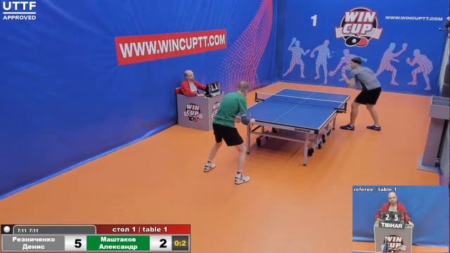 Резниченко Денис 3-2 Маштаков Александр Турнир Восток 4 WIN CUP 09.12.20 Прямая трансляция Зал 1 смотреть онлайн