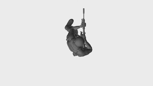 Locomotion Rifle Idle Turn Backward by Left (Game Animation Biped) смотреть онлайн