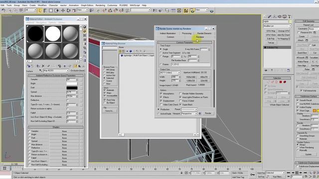 3DSMax 8 - on the fly Ambient Occlusion for gaming assets. смотреть онлайн