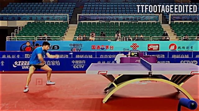 Ma Long topspin training footage (great angle and slowmo) смотреть онлайн