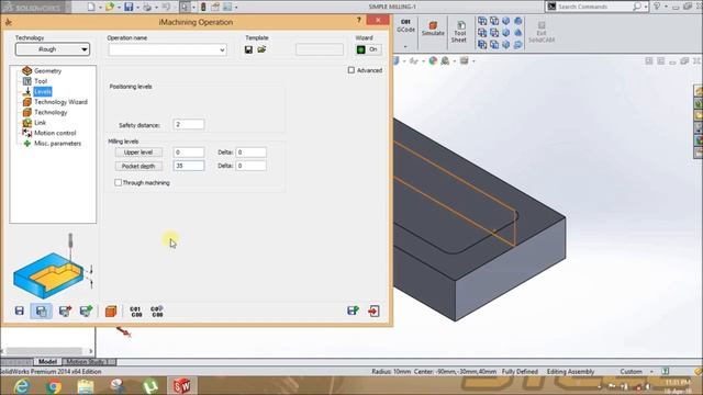 IMachining Tutorial In Solidworks- SolidCam