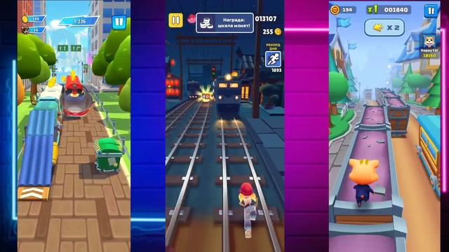 Том: герои vs Subway Surf vs Cat Runner. смотреть онлайн