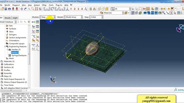 ABAQUS Step By Step Impact of honeycomb structure box смотреть онлайн