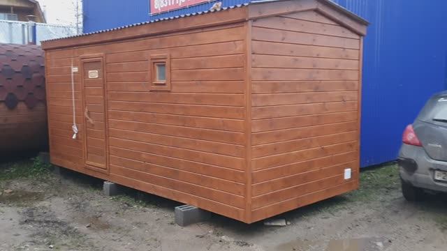 Баня каркасная "Перевозная" 5 метров с комнатой отдыха купить в Арзамасе. смотреть онлайн