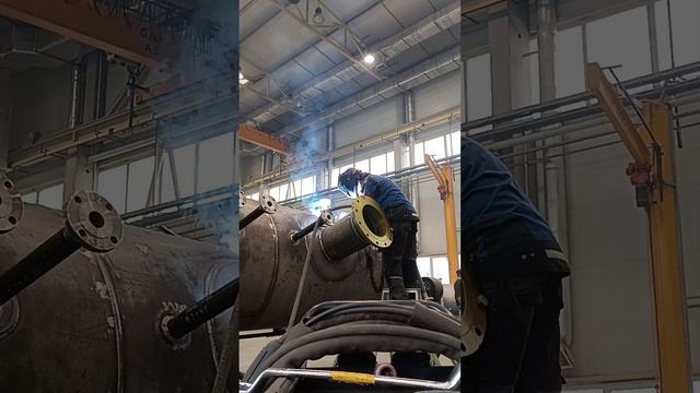 FCAW welding 136 vessel tank смотреть онлайн