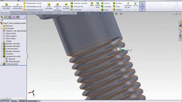 SolidWorks Vida Çizimi смотреть онлайн