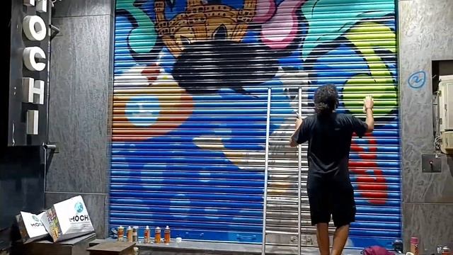 Indian Graffiti Artist Transforming Mochi Store Shutters | Bangalore | Goa | Hyderabad | Chennai смотреть онлайн