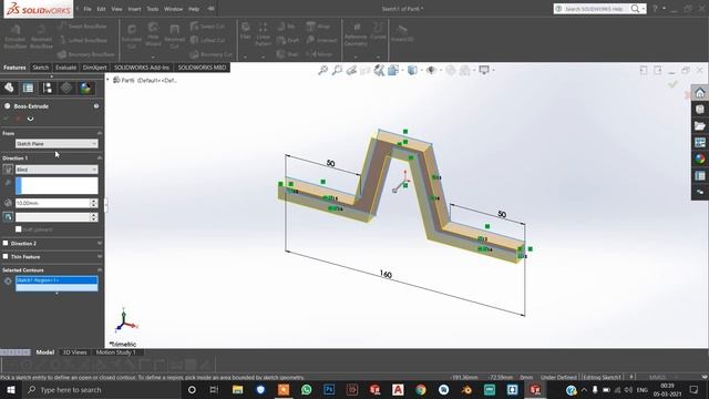 Solidworks 3D diagram step by step drawing | Tamil | Computer Aided Drawing (CAD) | AutoCAD Model 2 смотреть онлайн