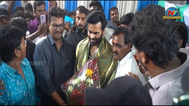 Supreme hero Sai Dharam Tej Visits Haleem Point @ Guntur | NTV ENT смотреть онлайн