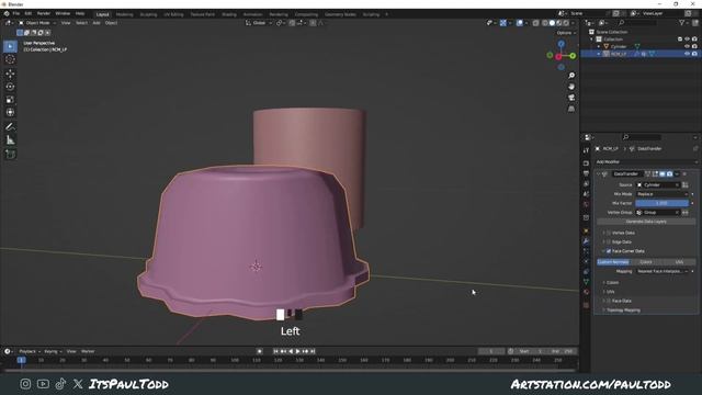 Fix shading issues on low poly assets with Data Transfer in Blender смотреть онлайн