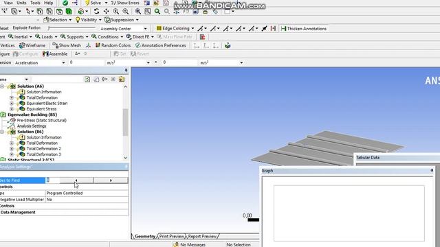 ANSYS Nonlinear Static Structural+ Buckling Analysis смотреть онлайн