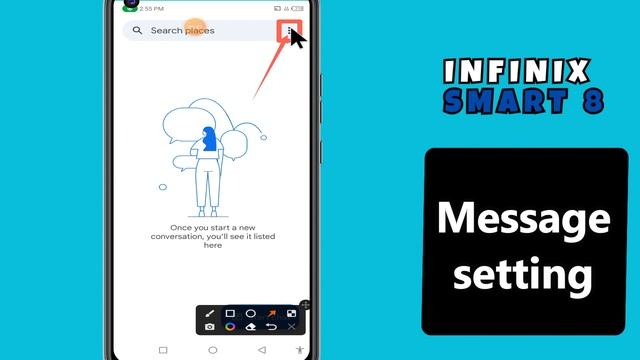 Message setting infinix Smart 8 || How to set message setting || Message setting problems смотреть онлайн