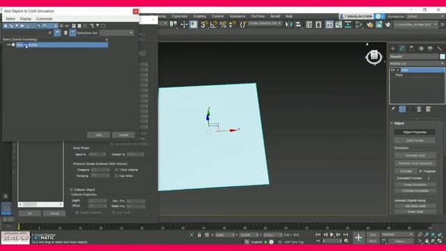 Create bedcover with Cloth Modifier in 3DS MAX 🛏️ смотреть онлайн