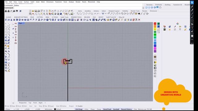 TAPERED BAGUETTE CHANNEL SETTING RING IN RHINO 3D | RHINO 3D TUTORIAL | ETERNITY RING IN RHINO 3D смотреть онлайн