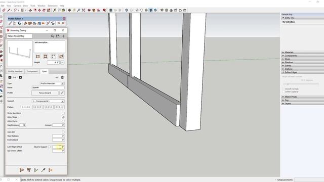 PROFILE BUILDER 3 TUTORIAL - Using Spans for Patterned Assemblies in SketchUp смотреть онлайн