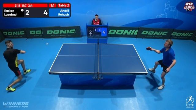 20:15 Ruslan Lazebnyi 1-3 Andrii Rehush West 4 WIN CUP 16.02.2023 | TABLE TENNIS WINCUP смотреть онлайн