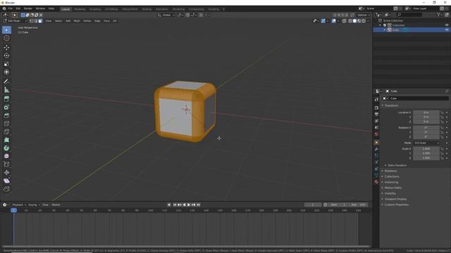 BLENDER BEGINNER TUTORIAL || PART 7 || EDIT MODE: BEVEL TOOL смотреть онлайн