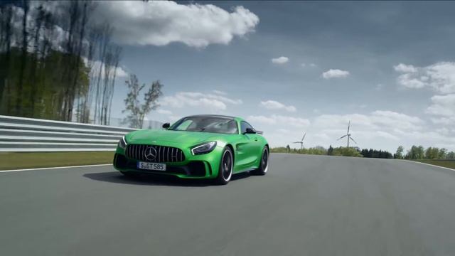 2018 Mercedes AMG GT R Driving Scenes Track Full HD,1080p смотреть онлайн
